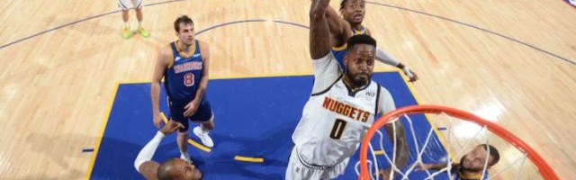 体育娱乐-末节扛住了勇士的反击 掘金收获赛季最佳胜利